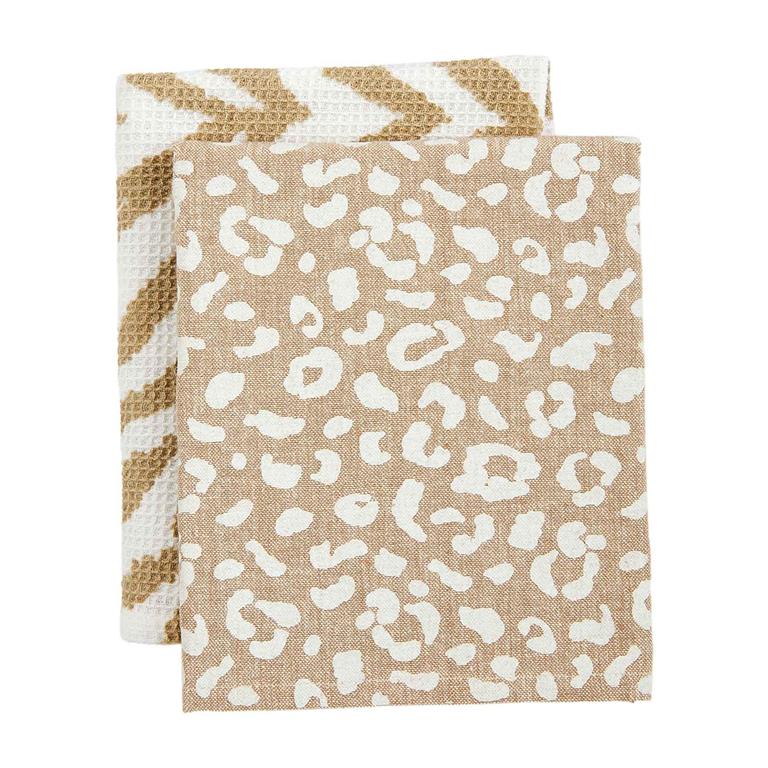 Leopard / Zebra towel set